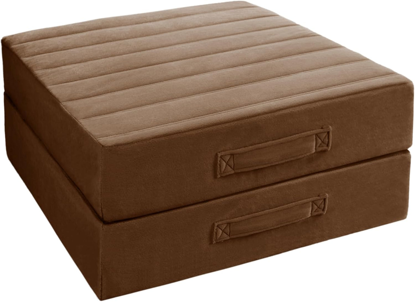 Codi High Density Foam Floor Pillow 2 Sets, Large Meditation Cushions Seating for Adults and Yoga Sitting, 5" Thick Washable Couch Cushion with Soft Tufted Covers - 22 Inch Grey