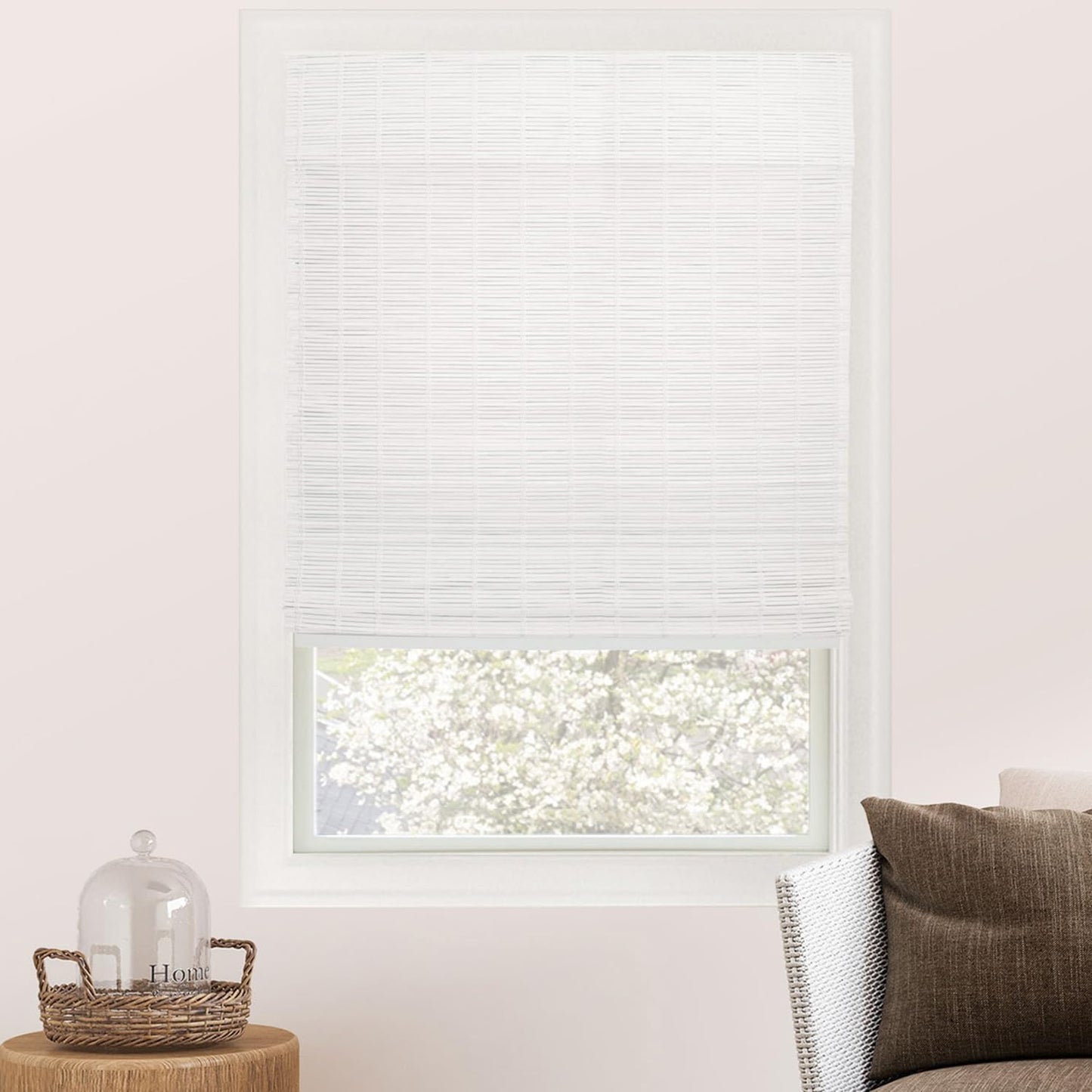 CHICOLOGY Bamboo Blinds , Shades Roman for Windows Window Home Patio & Shade 27"W X 64"H, Squirrel