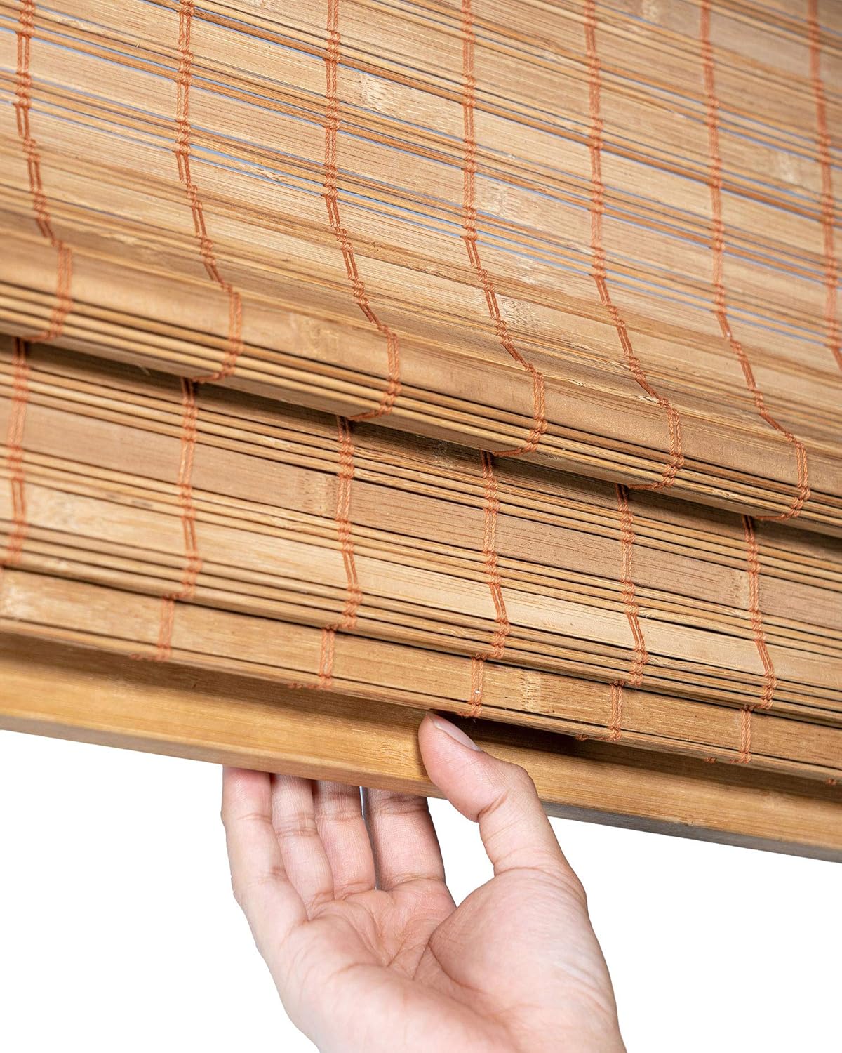 CHICOLOGY Bamboo Blinds , Shades Roman for Windows Window Home Patio & Shade 27"W X 64"H, Squirrel